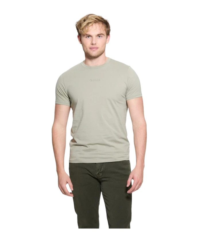 Хлопковая футболка - зеленая, с круглым вырезом, с коротким рукавом. Guess, зеленый
Хлопковая футболка - зеленая, с круглым вырезом, с коротким рукавом. Guess, зеленый