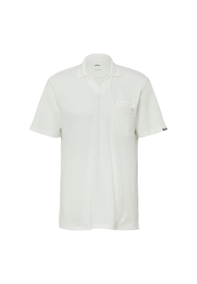 Рубашка поло с нагрудным карманом и льняным вставкой S.Oliver, белый
Рубашка поло с нагрудным карманом и льняным вставкой S.Oliver, белый