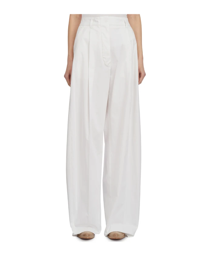 Белые поплиновые штаны-билли Thelatest, белый
Белые поплиновые штаны-билли Thelatest, белый