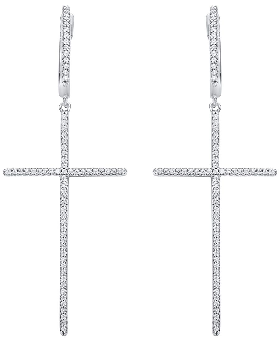 Серьги из белого золота 10 карат с белыми бриллиантами (3/8 карата) и сапфирами (0,01 карата) Macy's, White
Серьги из белого золота 10 карат с белыми бриллиантами (3/8 карата) и сапфирами (0,01 карата) Macy's, White