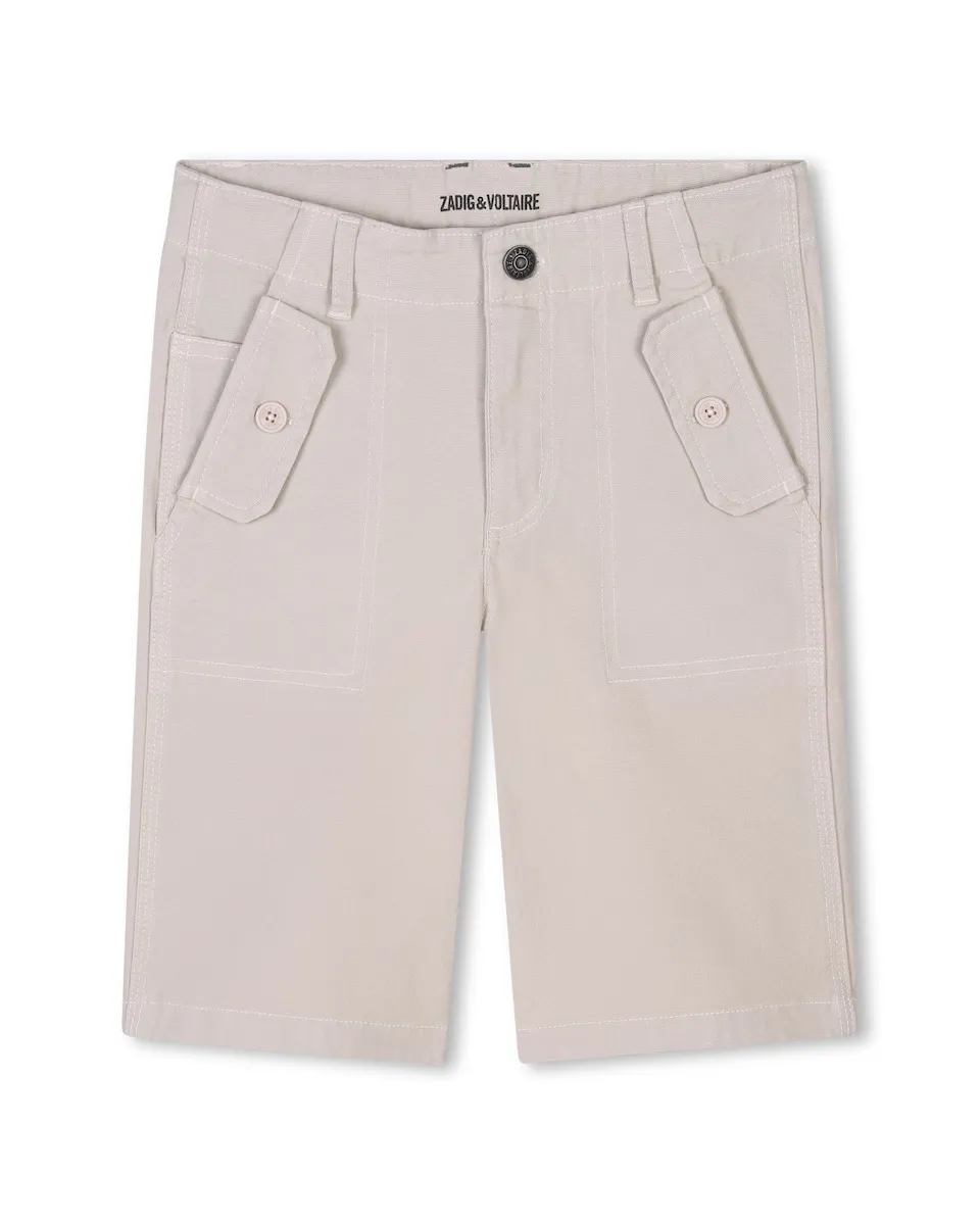 Простые шорты-бермуды для мальчиков с застежкой на пуговицу и молнию Zadig & Voltaire, цвет Crema
Простые шорты-бермуды для мальчиков с застежкой на пуговицу и молнию Zadig & Voltaire, цвет Crema