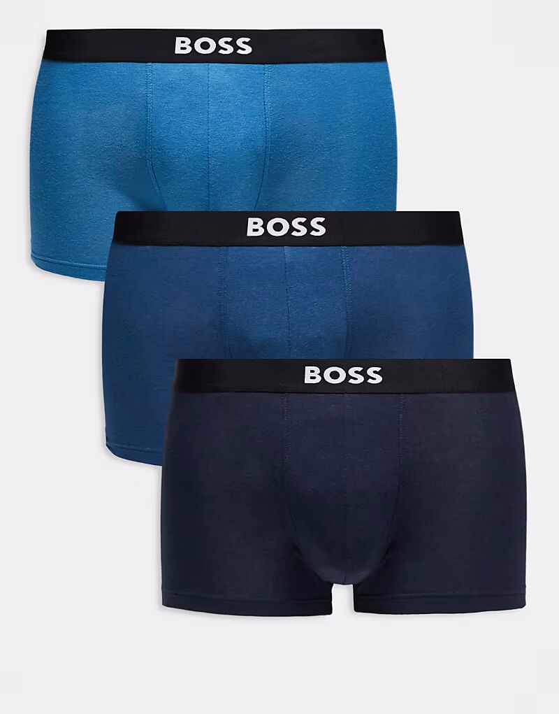 Комплект из 3 трусов-боксеров BOSS One Bodywear с логотипом спереди в темно-синем и синем цветах Hugo Red
Комплект из 3 трусов-боксеров BOSS One Bodywear с логотипом спереди в темно-синем и синем цветах Hugo Red