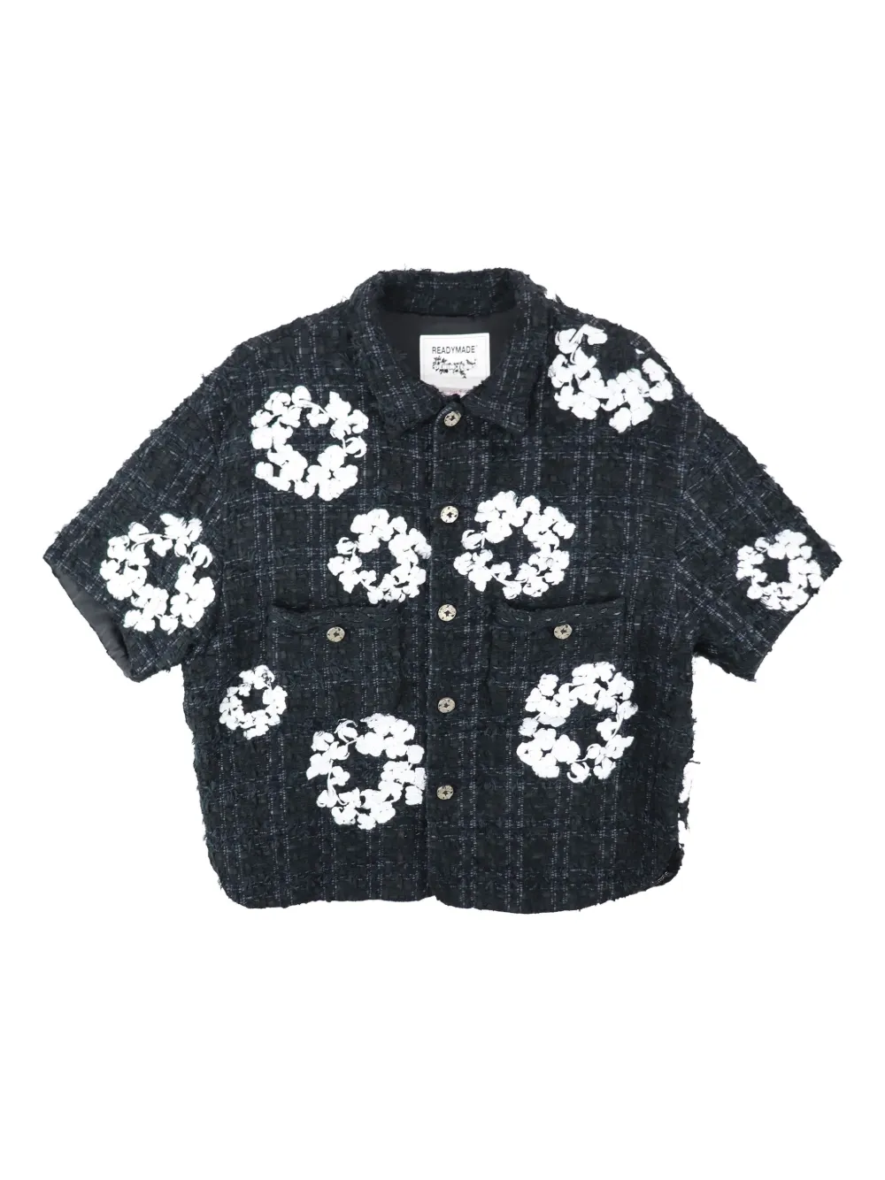 Твидовый жакет с полувенком Readymade, черный
Твидовый жакет с полувенком Readymade, черный