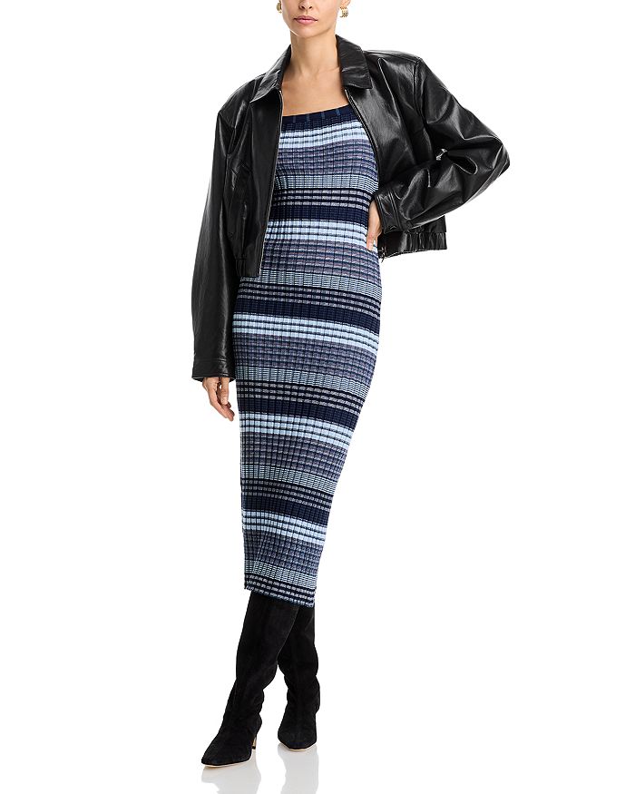 Платье Cheval с квадратным вырезом в полоску Ramy Brook, синий
Платье Cheval с квадратным вырезом в полоску Ramy Brook, синий