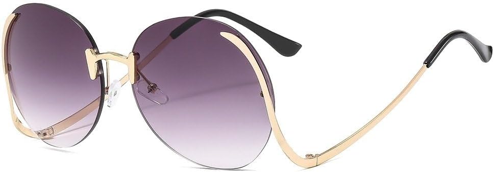 Модные круглые солнцезащитные очки без оправы для женщин и мужчин, роскошные винтажные панк-очки, солнцезащитные очки для улицы с защитой от УФ-излучения UV400 TKKTLLT, Gold Grey
Модные круглые солнцезащитные очки без оправы для женщин и мужчин, роскошные винтажные панк-очки, солнцезащитные очки для улицы с защитой от УФ-излучения UV400 TKKTLLT, Gold Grey