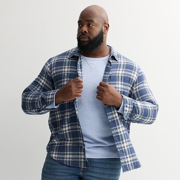 Фланелевая рубашка с длинным рукавом Big & tall super soft brushed Sonoma Goods For Life, Blue Heather Plaid
Фланелевая рубашка с длинным рукавом Big & tall super soft brushed Sonoma Goods For Life, Blue Heather Plaid