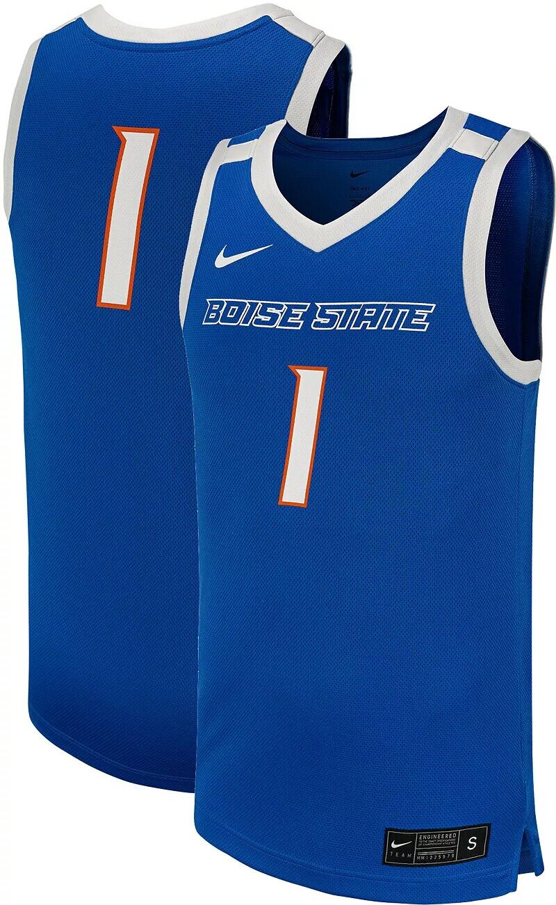 Мужская синяя баскетбольная майка Nike Boise State Broncos #1
Мужская синяя баскетбольная майка Nike Boise State Broncos #1