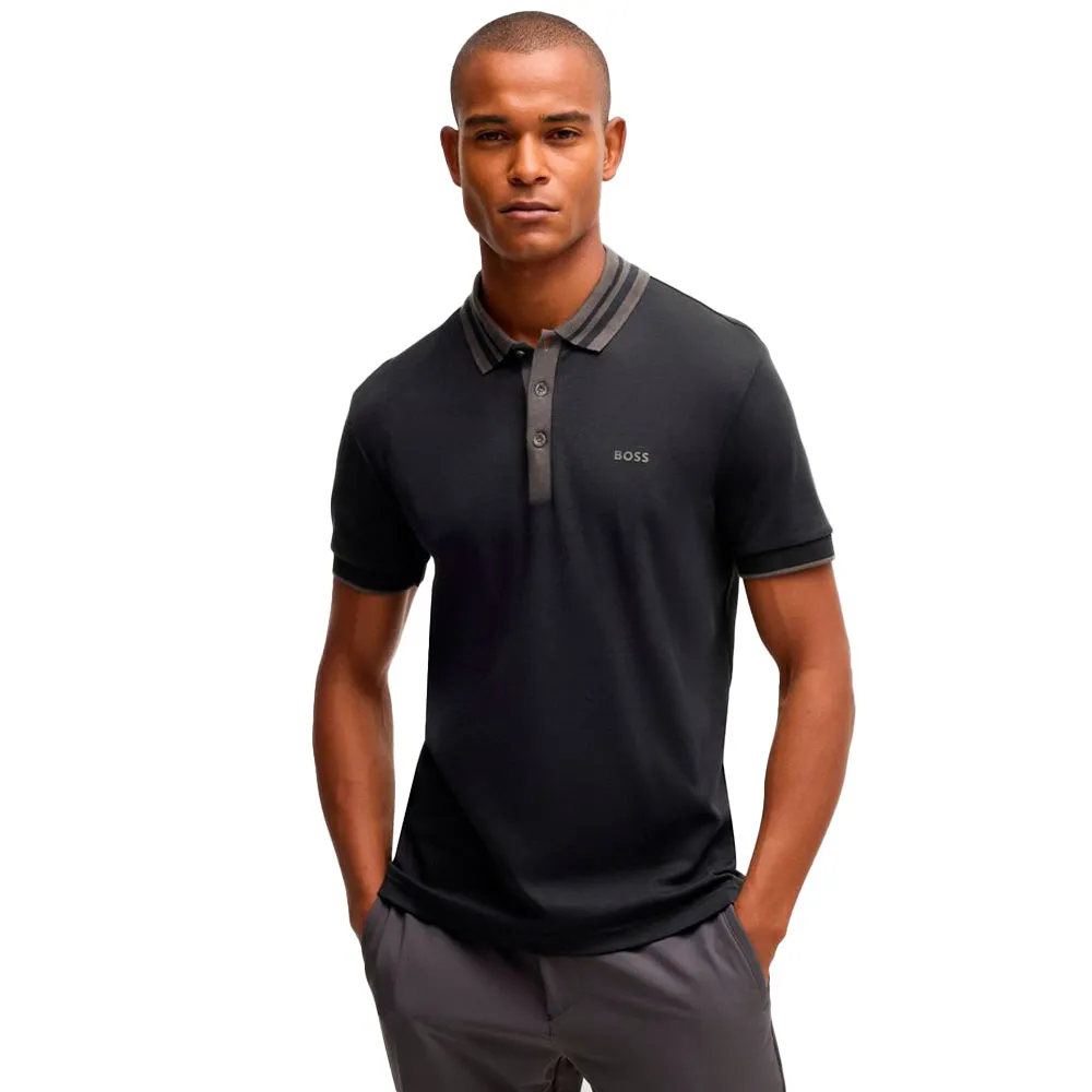 Поло с коротким рукавом BOSS Paule Tape, черный
Поло с коротким рукавом BOSS Paule Tape, черный
