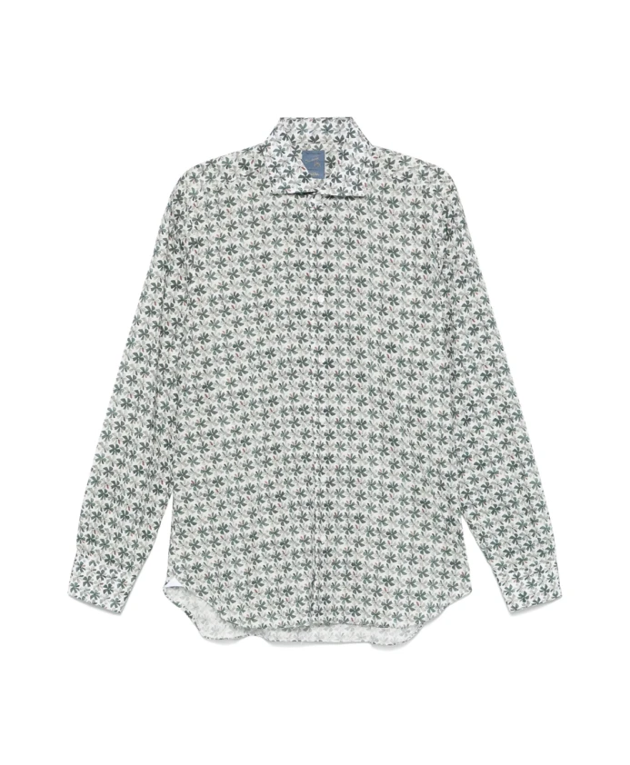 Белая рубашка на пуговицах с отложным воротником Barba, мультиколор
Белая рубашка на пуговицах с отложным воротником Barba, мультиколор