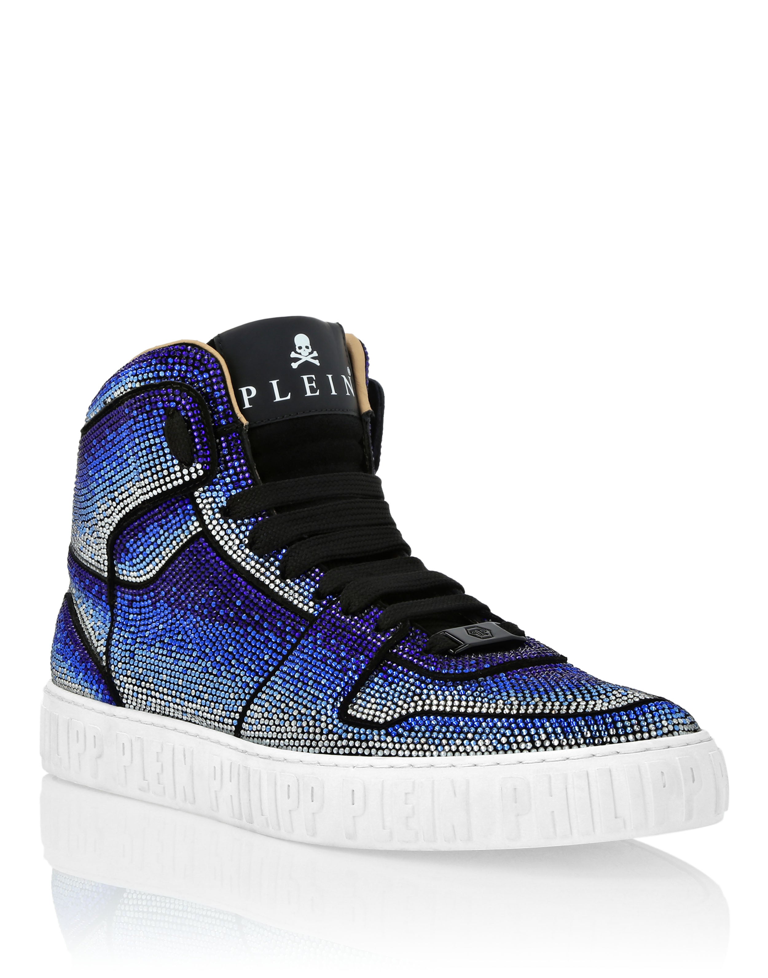 Замшевые кроссовки Hi-Top со стразами и шипами PHILIPP PLEIN, синий
Замшевые кроссовки Hi-Top со стразами и шипами PHILIPP PLEIN, синий