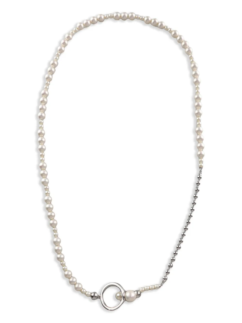 Колье с искусственным жемчугом AMBUSH, серебяный
Колье с искусственным жемчугом AMBUSH, серебяный