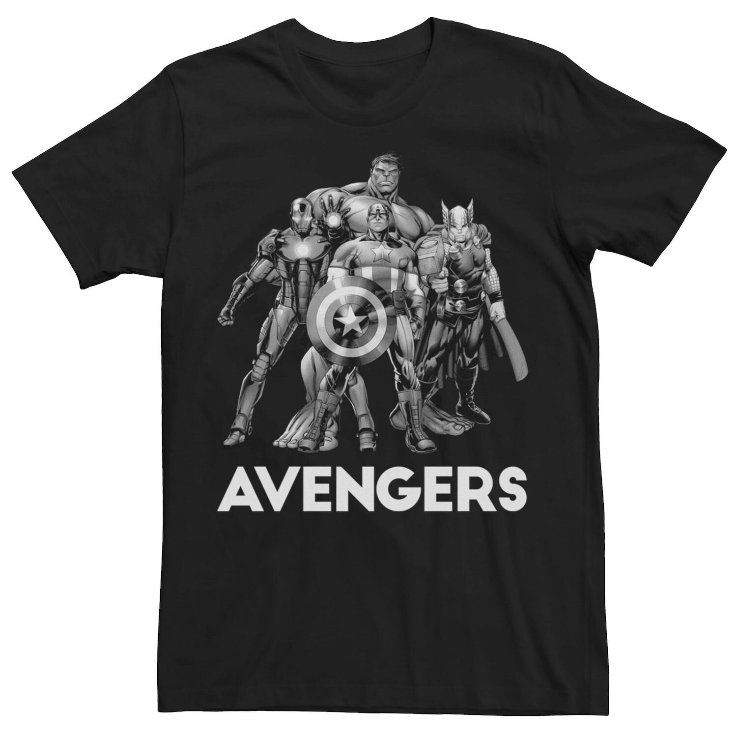 Мужская черно-белая футболка с изображением Мстителей Group Shot Marvel, Черный, Мужская черно-белая футболка с изображением Мстителей Group Shot Marvel
Мужская черно-белая футболка с изображением Мстителей Group Shot Marvel, Черный, Мужская черно-белая футболка с изображением Мстителей Group Shot Marvel