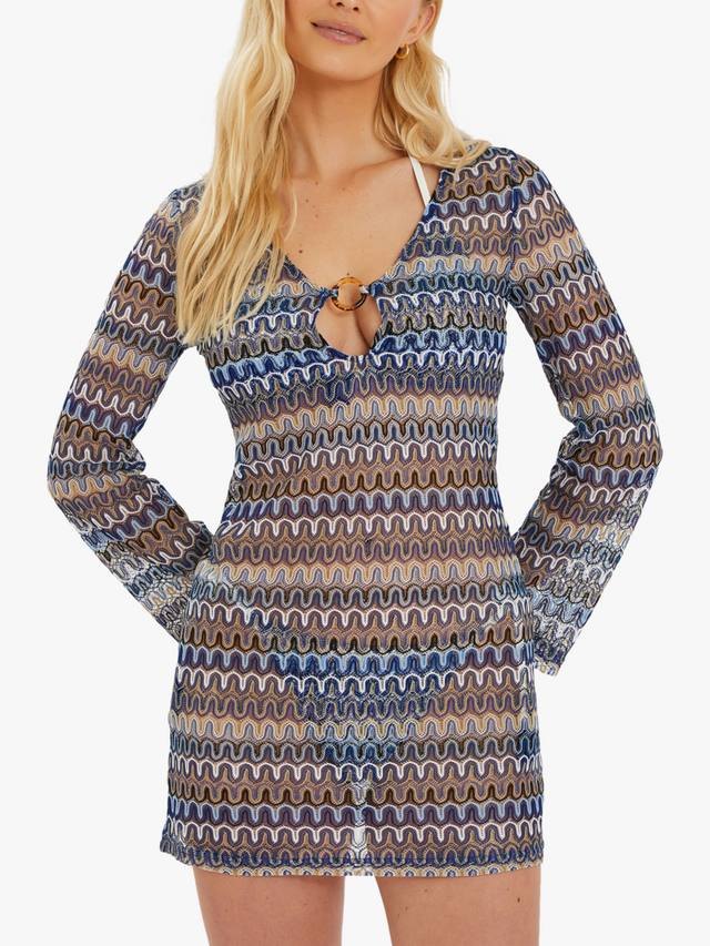 Прозрачное вязаное мини-платье-парео для пляжа Accessorize, Blue
Прозрачное вязаное мини-платье-парео для пляжа Accessorize, Blue