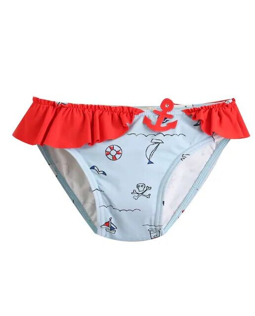Трусики для девочки с пиратским принтом и аппликацией в виде якоря Dadati, светло-синий
Трусики для девочки с пиратским принтом и аппликацией в виде якоря Dadati, светло-синий