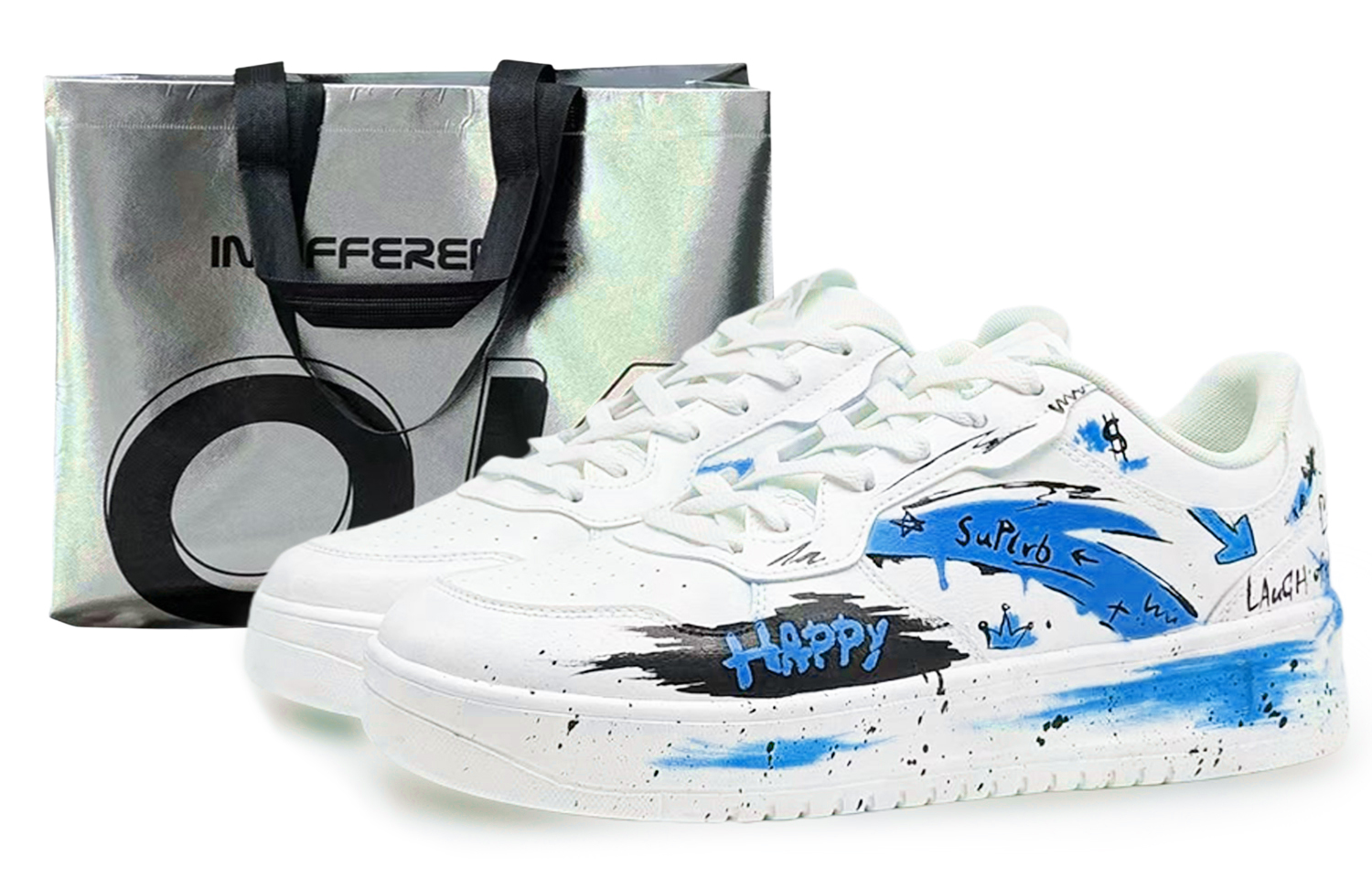 ANTA Низкие кроссовки для скейтбординга с мягкой амортизацией, износостойкие, мужские, белые, черные, синие
ANTA Низкие кроссовки для скейтбординга с мягкой амортизацией, износостойкие, мужские, белые, черные, синие