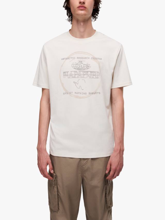 Футболка с принтом и круглым вырезом из хлопка Napapijri
Футболка с принтом и круглым вырезом из хлопка Napapijri