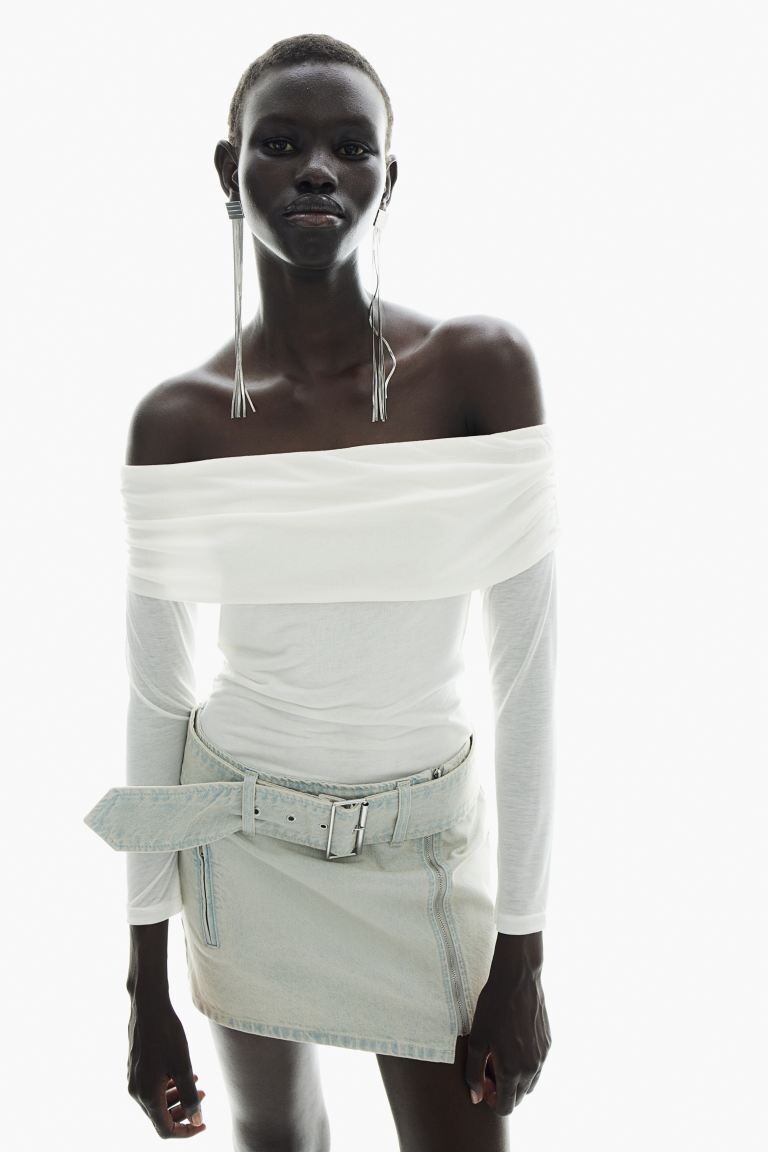 Джинсовая мини-юбка H&M, синий
Джинсовая мини-юбка H&M, синий