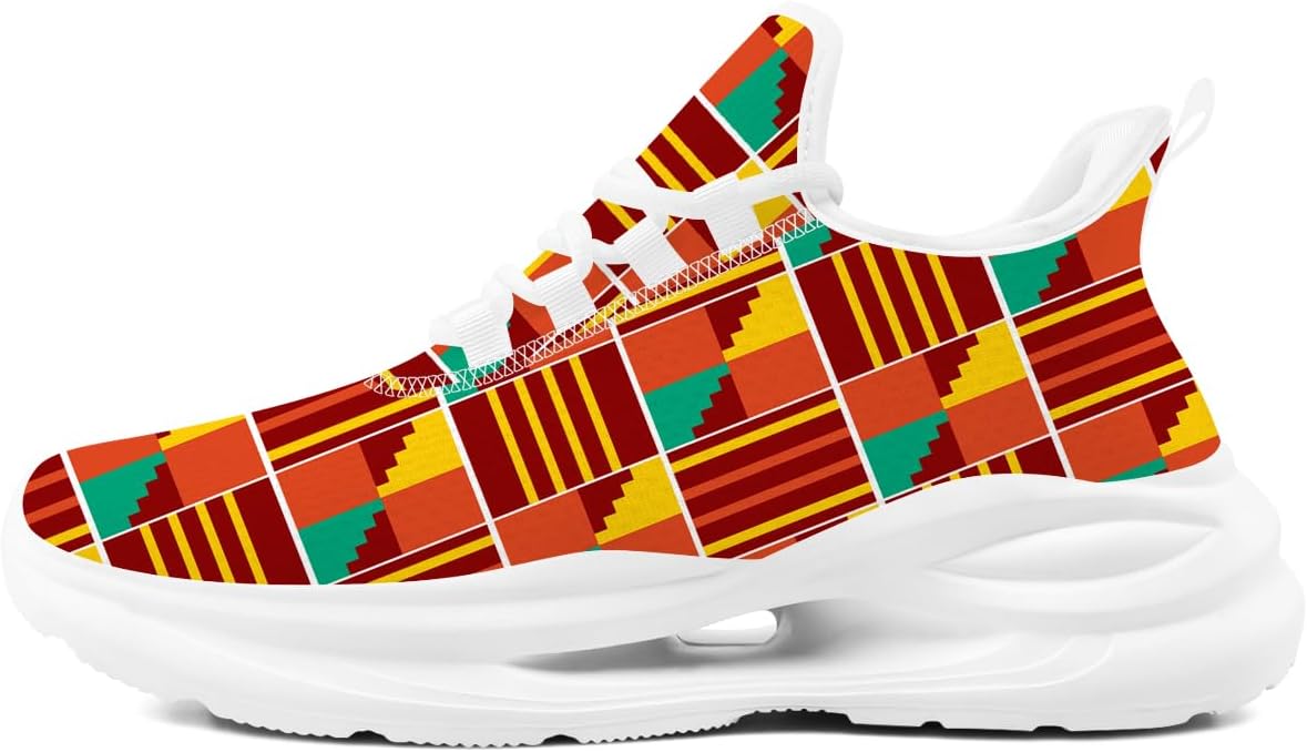 Кроссовки с африканским принтом для женщин и мужчин, спортивные беговые, теннисные и прогулочные обувь Generic, зеленый/желтый
Кроссовки с африканским принтом для женщин и мужчин, спортивные беговые, теннисные и прогулочные обувь Generic, зеленый/желтый