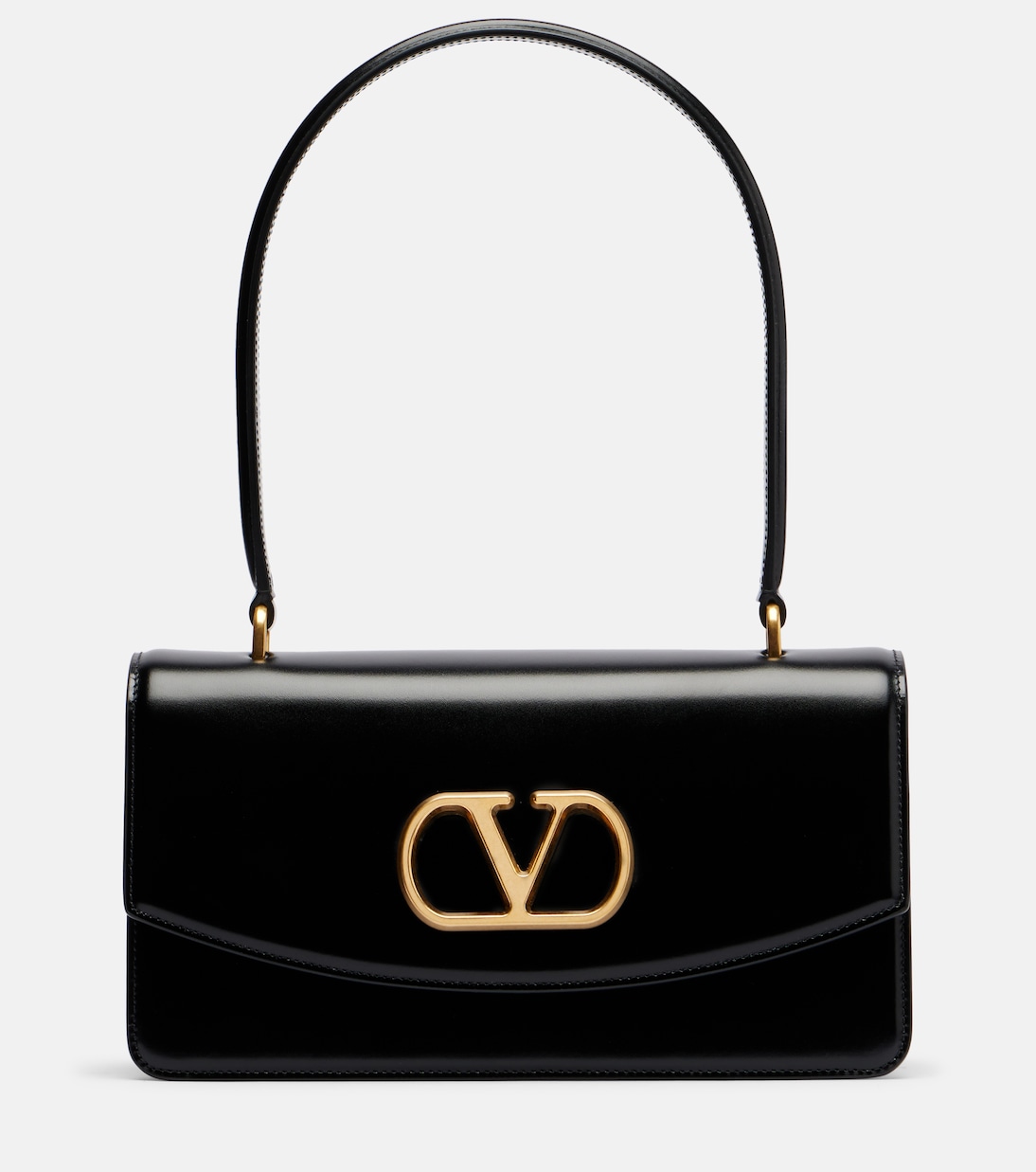 Vain Small VLogo кожаная сумка через плечо Valentino Garavani, черный 
Vain Small VLogo кожаная сумка через плечо Valentino Garavani, черный