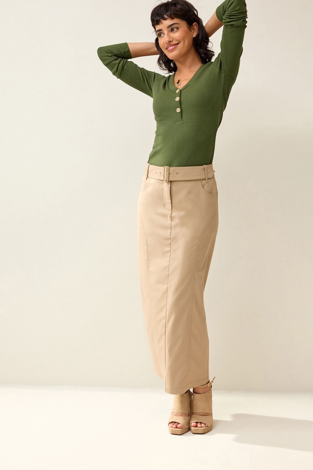 Юбка приталенного кроя с поясом Next
Юбка приталенного кроя с поясом Next