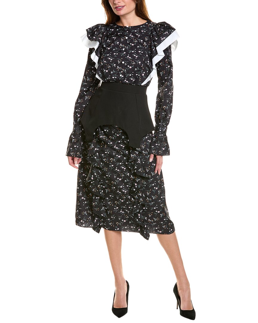 Платье миди IPPONELLI с оборками, черный
Платье миди IPPONELLI с оборками, черный