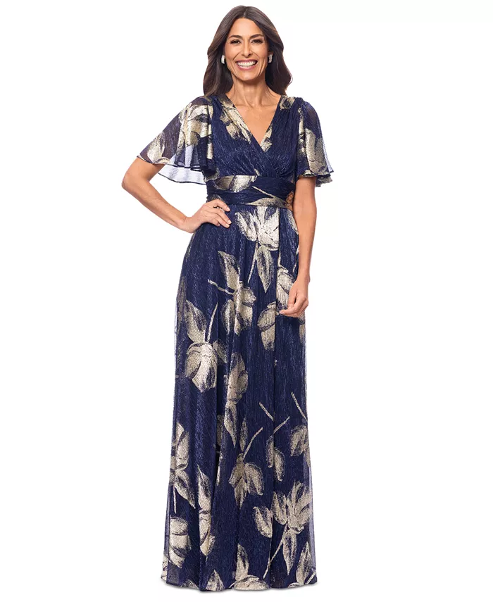 Женское платье с плиссированными рукавами-крылышками Crinkled Flutter-Sleeve Betsy & Adam, синий
Женское платье с плиссированными рукавами-крылышками Crinkled Flutter-Sleeve Betsy & Adam, синий