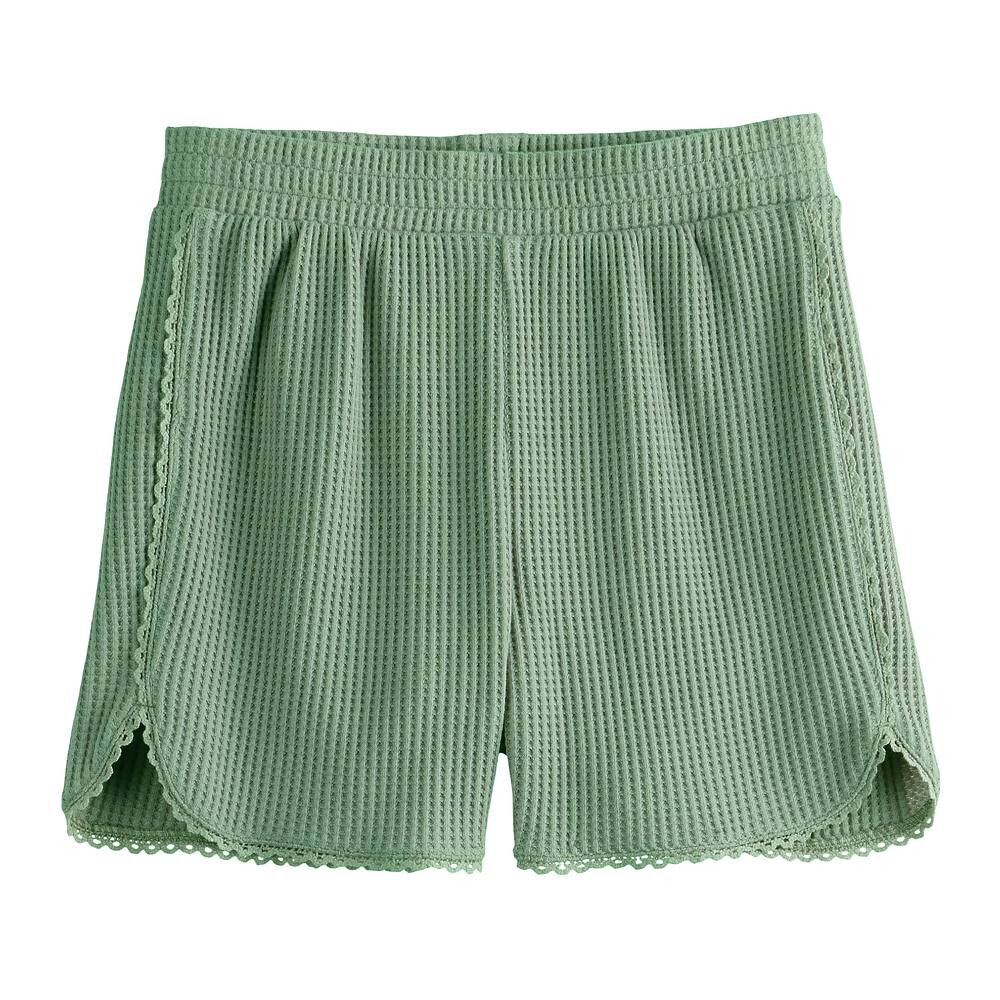 Вафельные шорты SO с кружевной отделкой для девочек 6–20 лет стандартного и большого размера, цвет Malyn Olive
Вафельные шорты SO с кружевной отделкой для девочек 6–20 лет стандартного и большого размера, цвет Malyn Olive