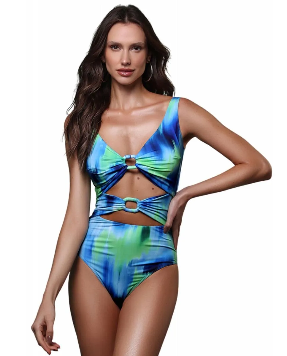 Женский бразильский однотонный купальник с подкладкой Karla Vivian, синий 
Женский бразильский однотонный купальник с подкладкой Karla Vivian, синий