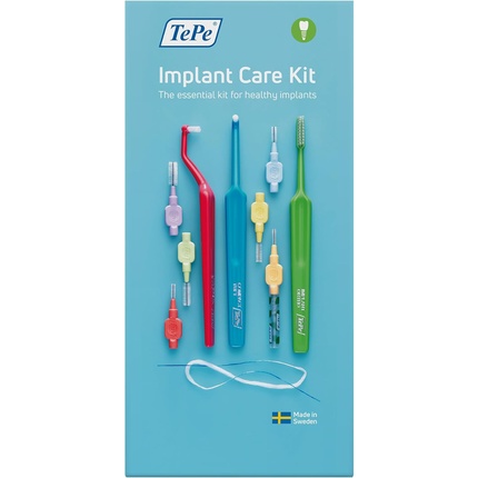 Набор для ухода за имплантатами: зубная нить и межзубные щетки. Tepe
Набор для ухода за имплантатами: зубная нить и межзубные щетки. Tepe