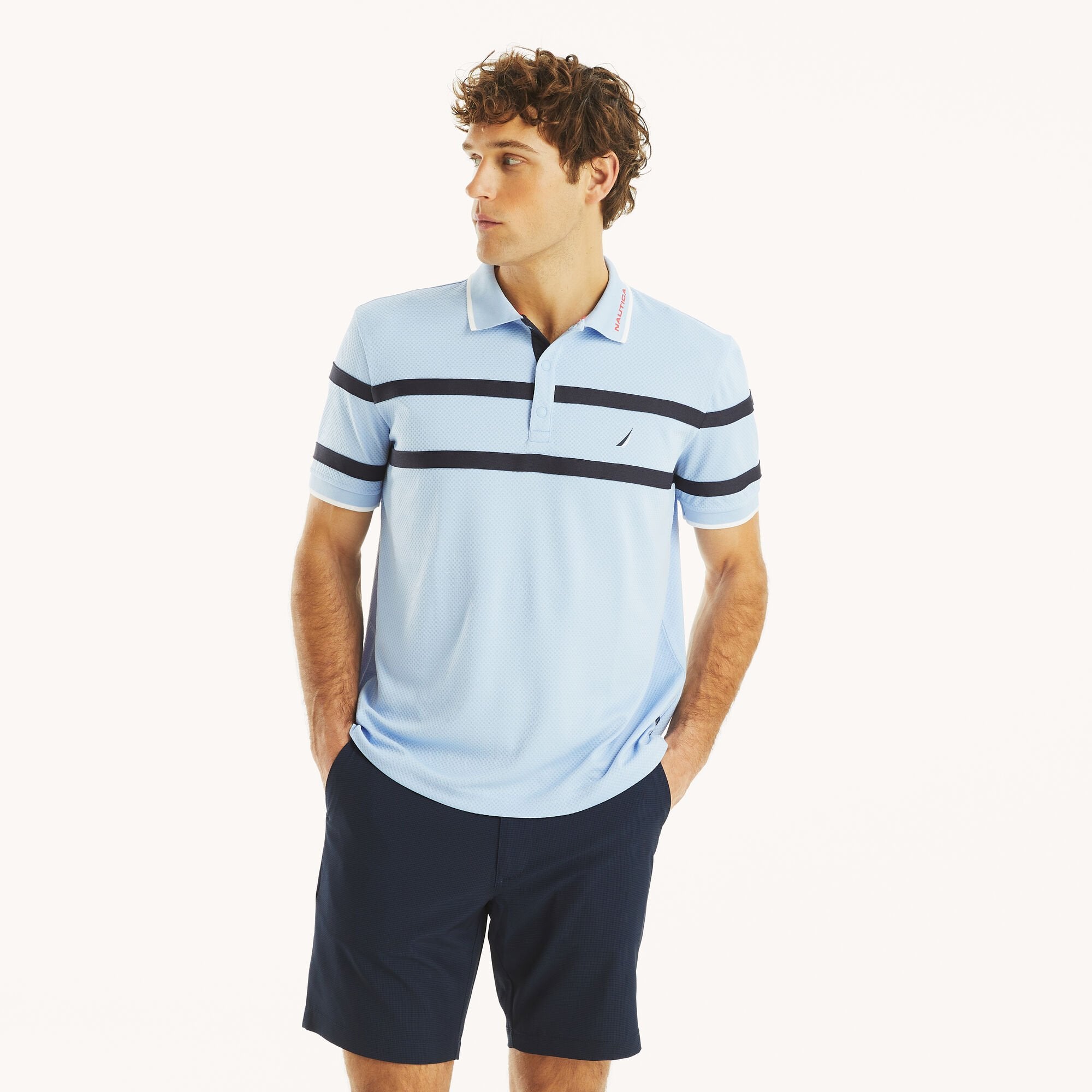 Мужская футболка-поло классического кроя Nautica Navtech, цвет noon blue
Мужская футболка-поло классического кроя Nautica Navtech, цвет noon blue