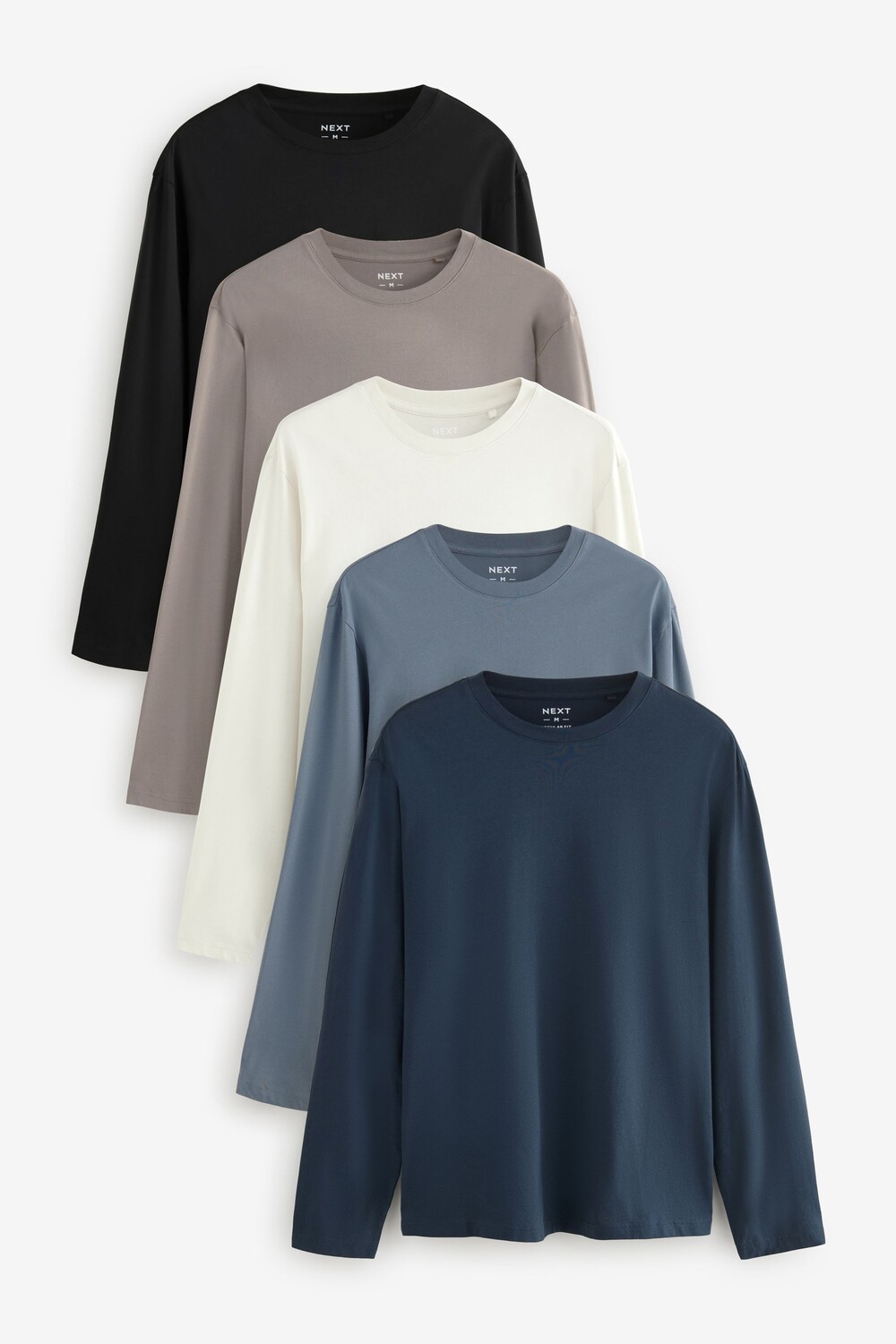 Футболки с длинным рукавом из 100% хлопка, 5 шт в упаковке Next, синий
Футболки с длинным рукавом из 100% хлопка, 5 шт в упаковке Next, синий