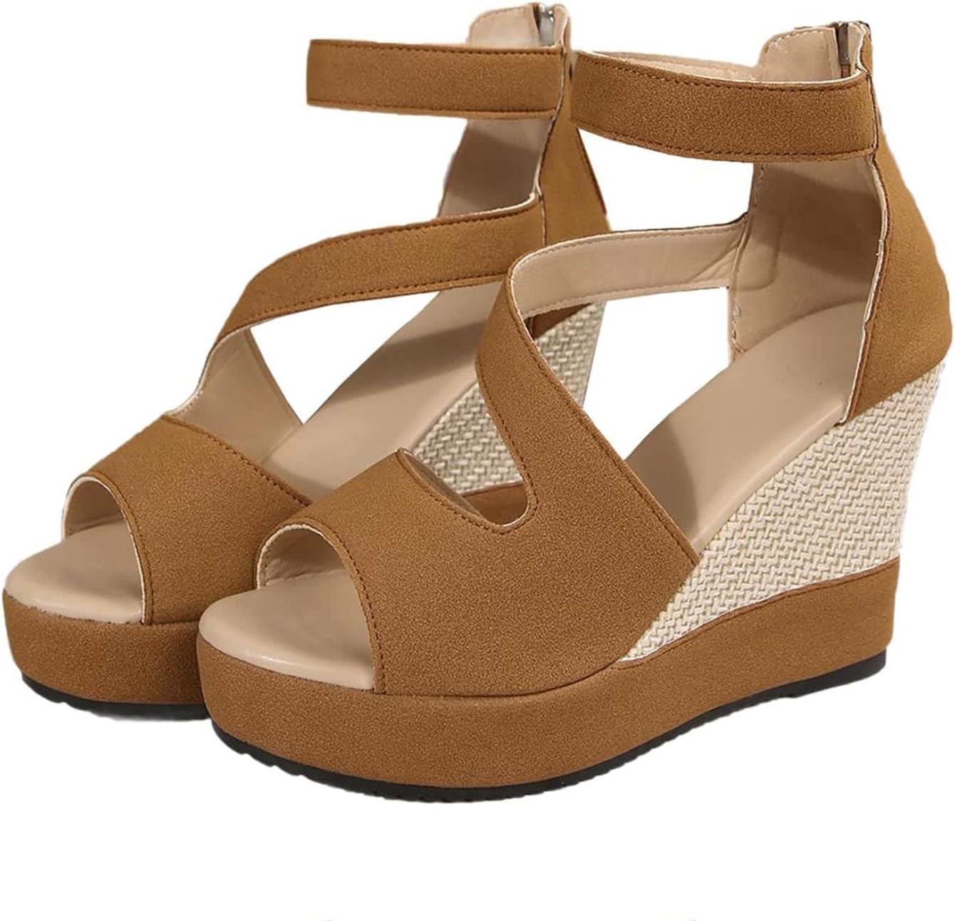 Женские эспадрильи сандалии на танкетке, с открытым носком, высокие каблуки, с ремешком на щиколотке, летние нарядные платформенные туфли, повседневные удобные ортопедические туфли, нескользящие сандалии с задней молнией Toumov, желтый
Женские эспадрильи сандалии на танкетке, с открытым носком, высокие каблуки, с ремешком на щиколотке, летние нарядные платформенные туфли, повседневные удобные ортопедические туфли, нескользящие сандалии с задней молнией Toumov, желтый