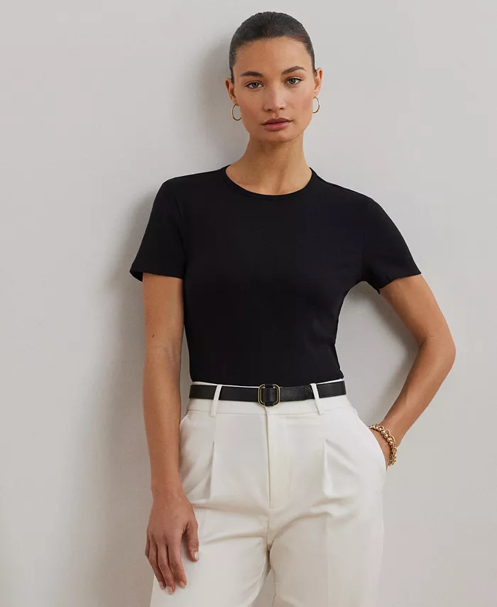 Футболка из стрейч-трикотажа, Regular & Petite Lauren Ralph Lauren, черный
Футболка из стрейч-трикотажа, Regular & Petite Lauren Ralph Lauren, черный