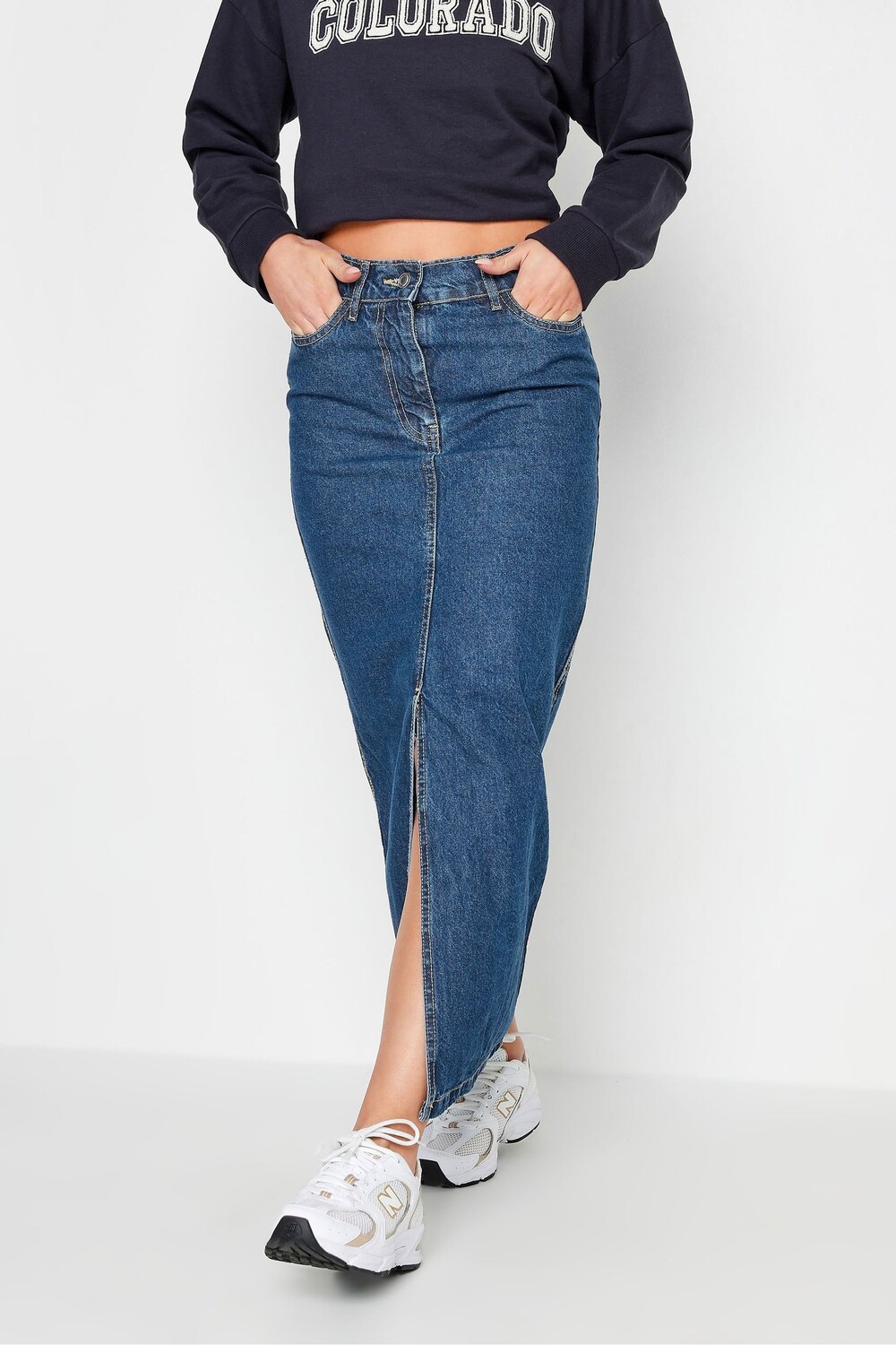 Юбка макси Pixiegirl Petite, синий 
Юбка макси Pixiegirl Petite, синий