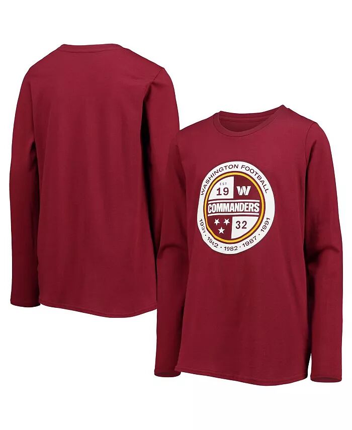 Футболка с длинным рукавом Big Boys Burgundy Washington Commanders Secondary Logo Outerstuff
Футболка с длинным рукавом Big Boys Burgundy Washington Commanders Secondary Logo Outerstuff