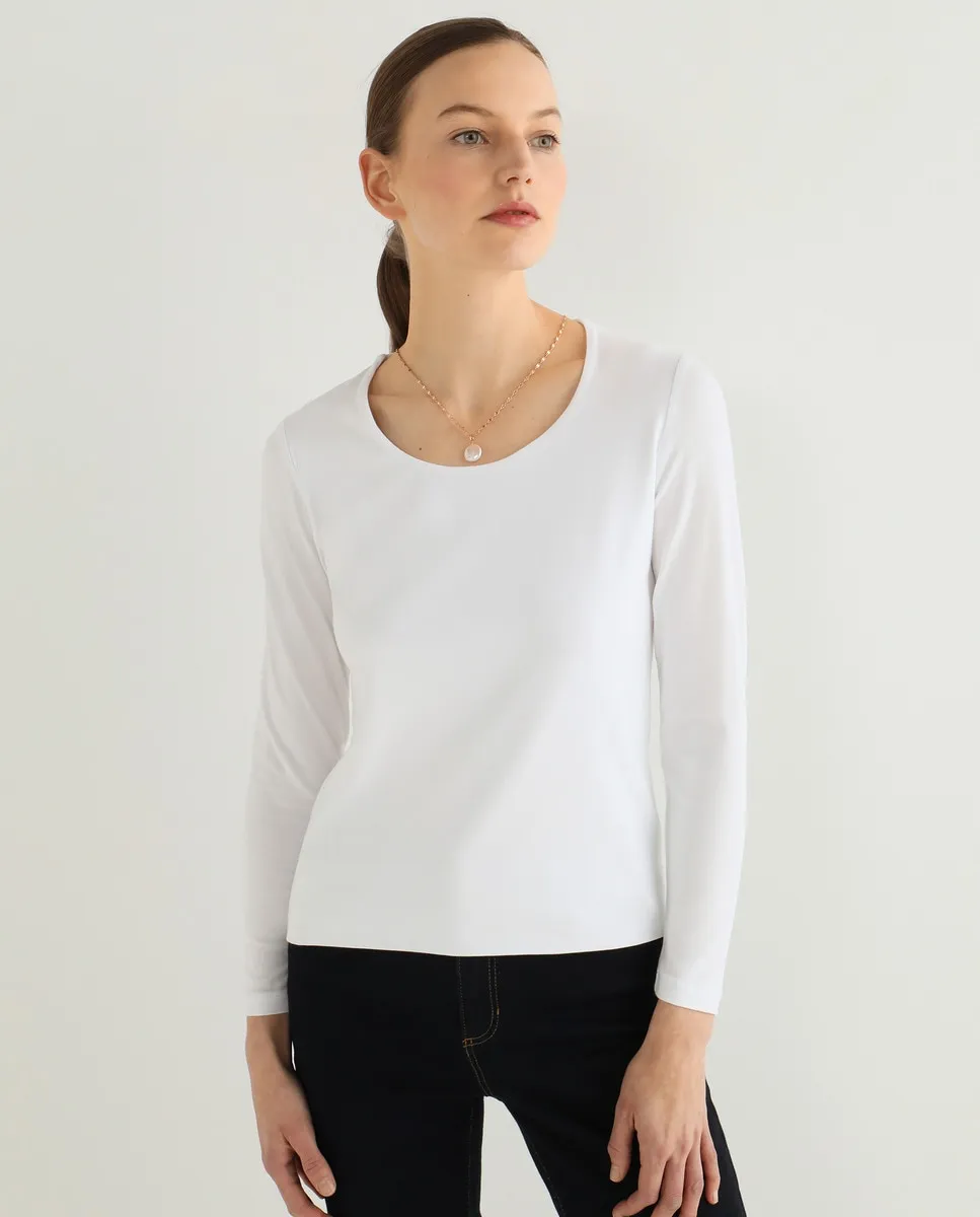 Футболка женская с длинными рукавами и круглым вырезом Guitare, белый
Футболка женская с длинными рукавами и круглым вырезом Guitare, белый