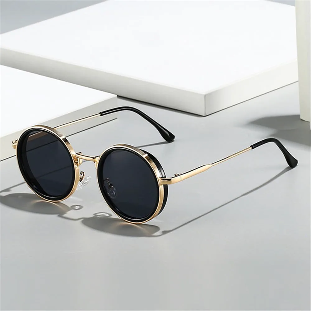 Солнцезащитные очки UV400 — круглые, в стиле панк, с градиентным металлическим покрытием, для женщин и мужчин, для бега и активного отдыха UYPTK, Dark Green Gray
Солнцезащитные очки UV400 — круглые, в стиле панк, с градиентным металлическим покрытием, для женщин и мужчин, для бега и активного отдыха UYPTK, Dark Green Gray