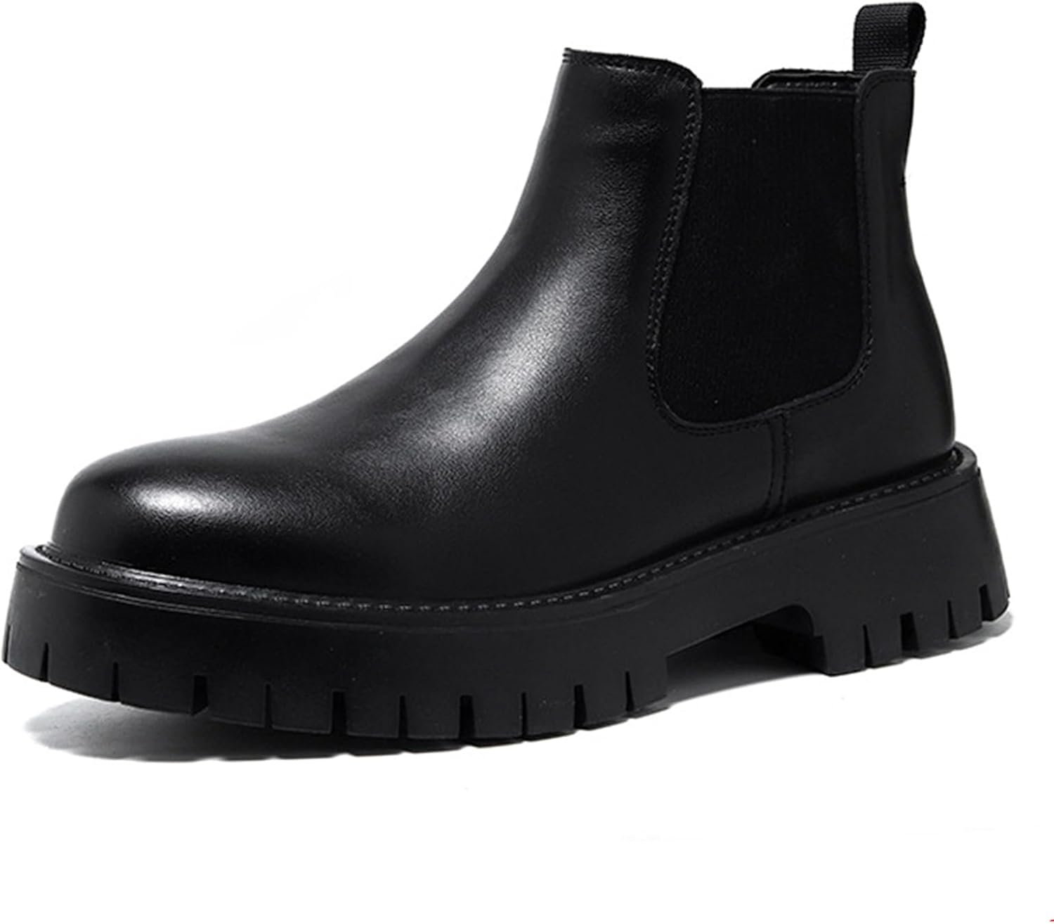 Мужские ботинки Челси на массивной подошве из натуральной кожи, роскошные с круглым носком, рифленой подошвой, без шнуровки, для улицы, противоскользящие, амортизирующие, ботинки до щиколотки Nekgnl, черный
Мужские ботинки Челси на массивной подошве из натуральной кожи, роскошные с круглым носком, рифленой подошвой, без шнуровки, для улицы, противоскользящие, амортизирующие, ботинки до щиколотки Nekgnl, черный