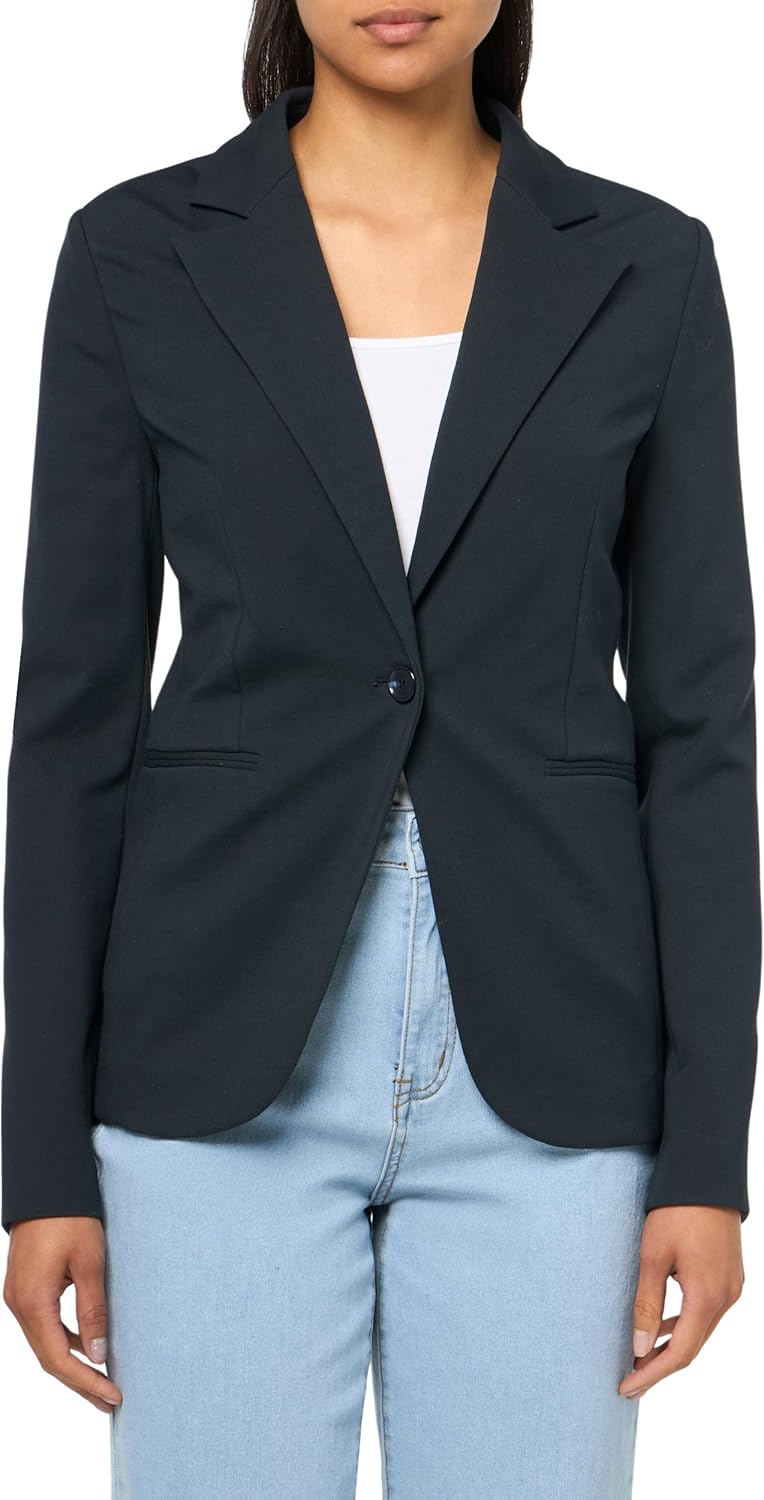 BOSS Женский приталенный однобортный пиджак Jaslim, Sky Captain Navy
BOSS Женский приталенный однобортный пиджак Jaslim, Sky Captain Navy