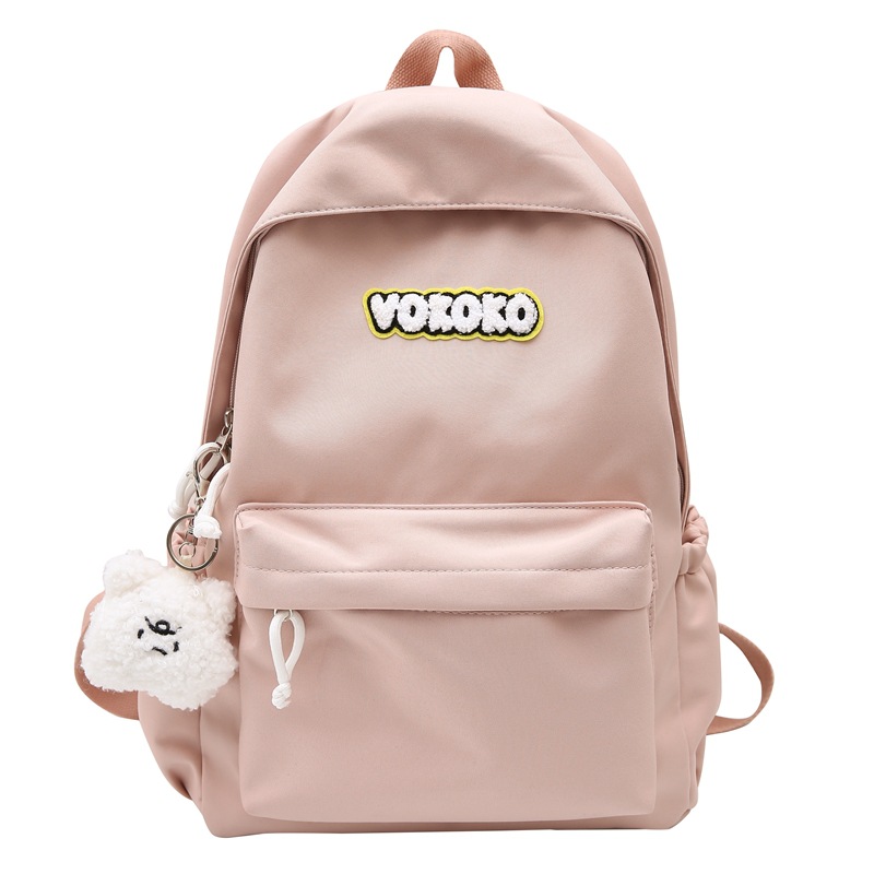 BALANG Нейлоновый рюкзак женский черный красный бежевый розовый голубой оранжевый, Pink+Pendant 
BALANG Нейлоновый рюкзак женский черный красный бежевый розовый голубой оранжевый, Pink+Pendant