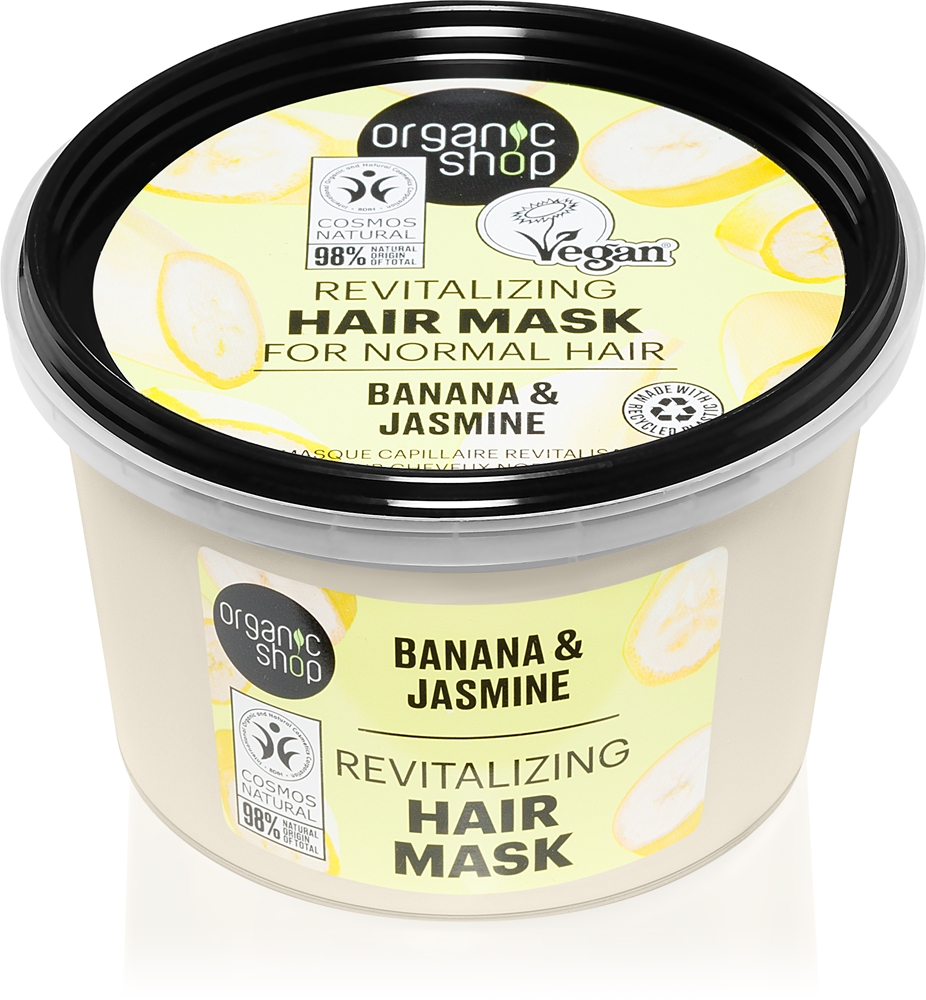 Маска для волос с бананом и жасмином, придающая объем Organic Shop, 250 мл
Маска для волос с бананом и жасмином, придающая объем Organic Shop, 250 мл