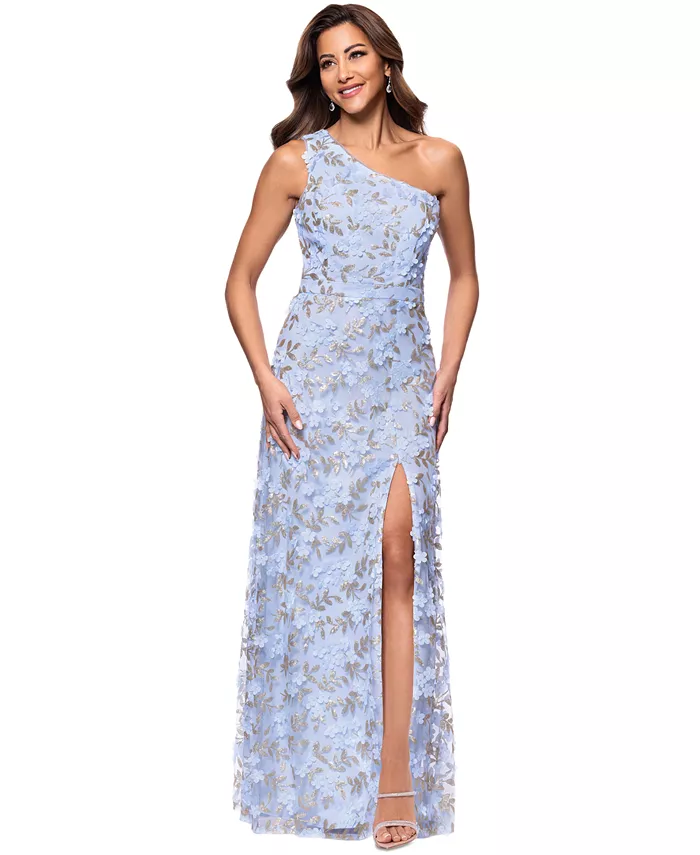 Женское платье с одним плечом, декорированное разрезом сбоку XSCAPE, синий
Женское платье с одним плечом, декорированное разрезом сбоку XSCAPE, синий