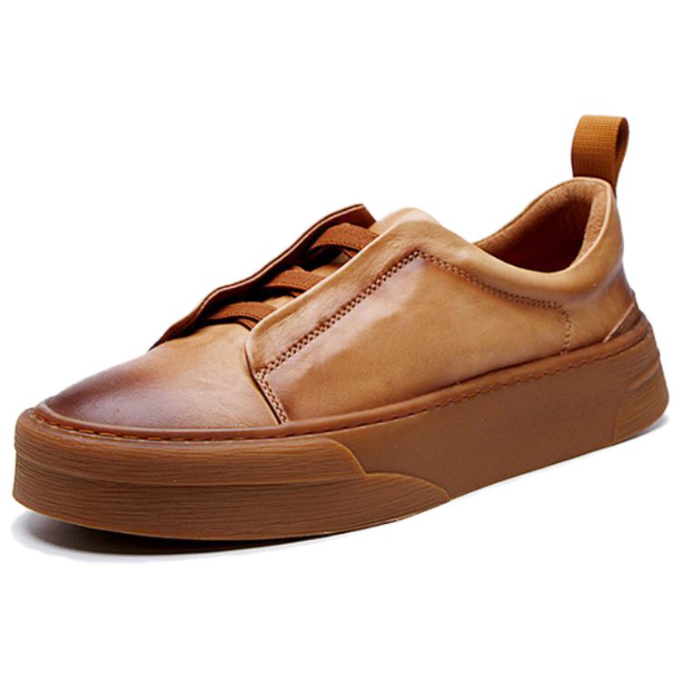 ZUOSAISI Коричневые мужские скейтерские кеды лоу-топ, цвет Brown 
ZUOSAISI Коричневые мужские скейтерские кеды лоу-топ, цвет Brown