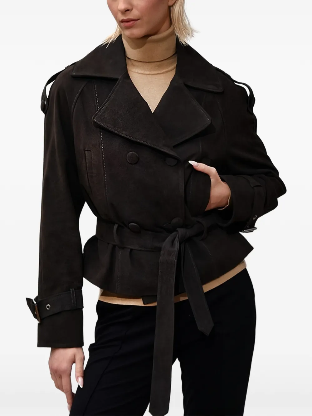 Куртка с поясом Poche Paris, коричневый
Куртка с поясом Poche Paris, коричневый