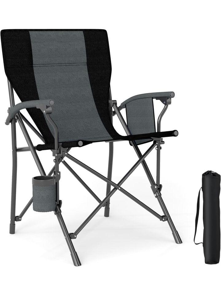 COSTWAY Складной кемпинговый стул черного цвета
COSTWAY Складной кемпинговый стул черного цвета
