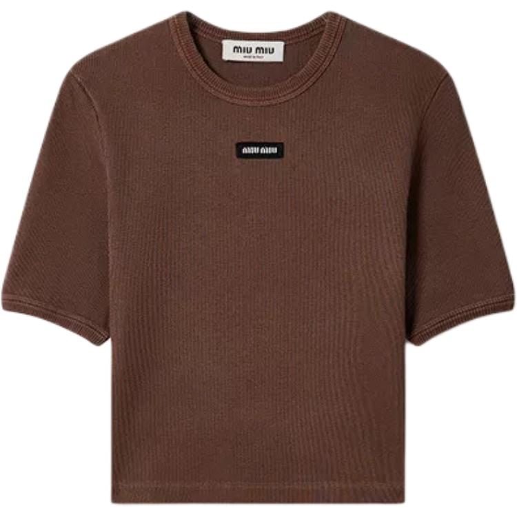 MIU MIU SS25 майка-кроп женская cocoa brown
MIU MIU SS25 майка-кроп женская cocoa brown