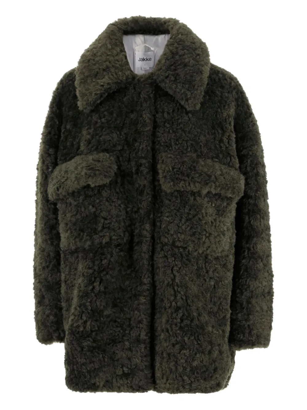 Пальто с длинными рукавами и накладными карманами Jakke, зеленый
Пальто с длинными рукавами и накладными карманами Jakke, зеленый