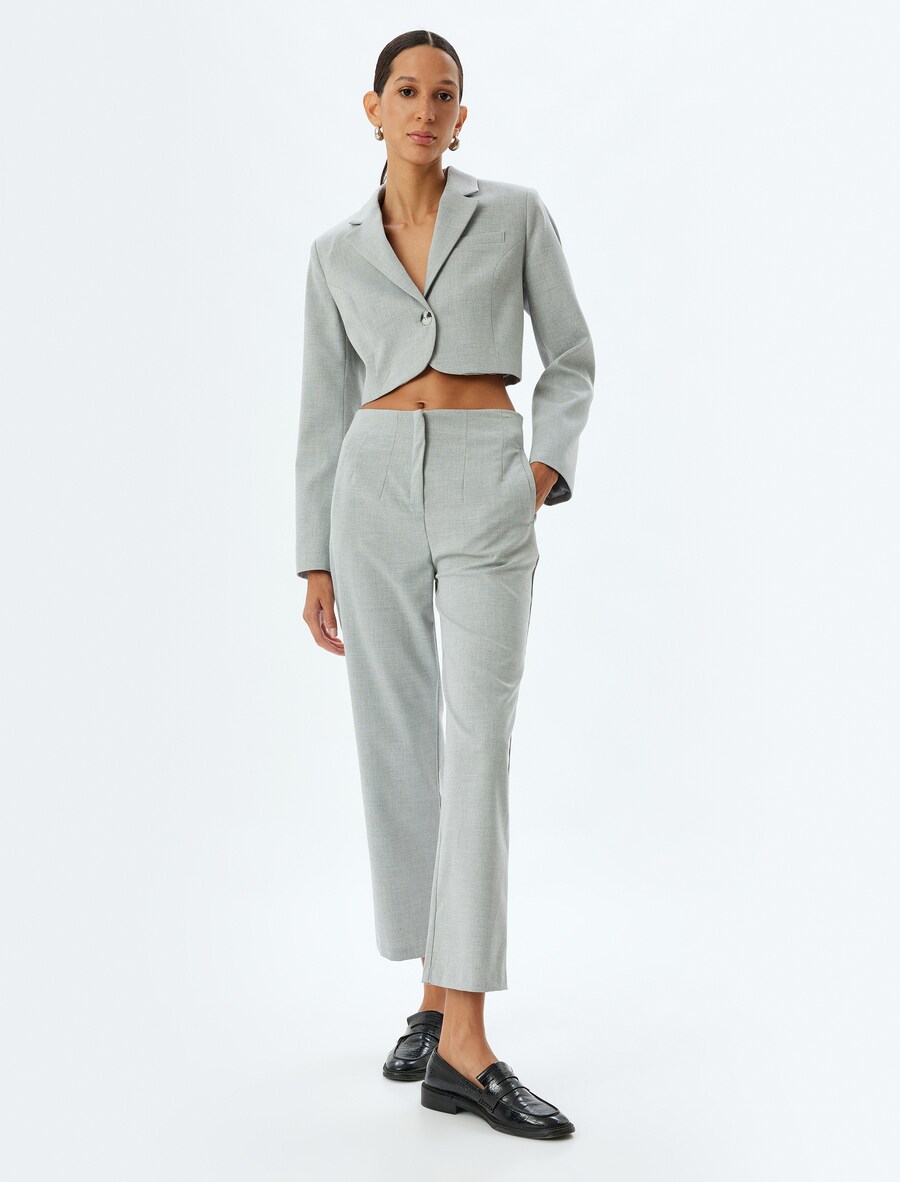 Брюки зауженного кроя Koton Normale Leibhöhe Cigarette, серый
Брюки зауженного кроя Koton Normale Leibhöhe Cigarette, серый