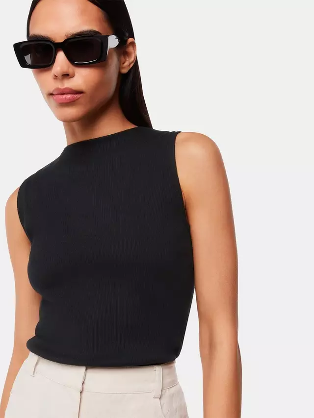 Топ Whistles High Neck Rib Detil, черный
Топ Whistles High Neck Rib Detil, черный
