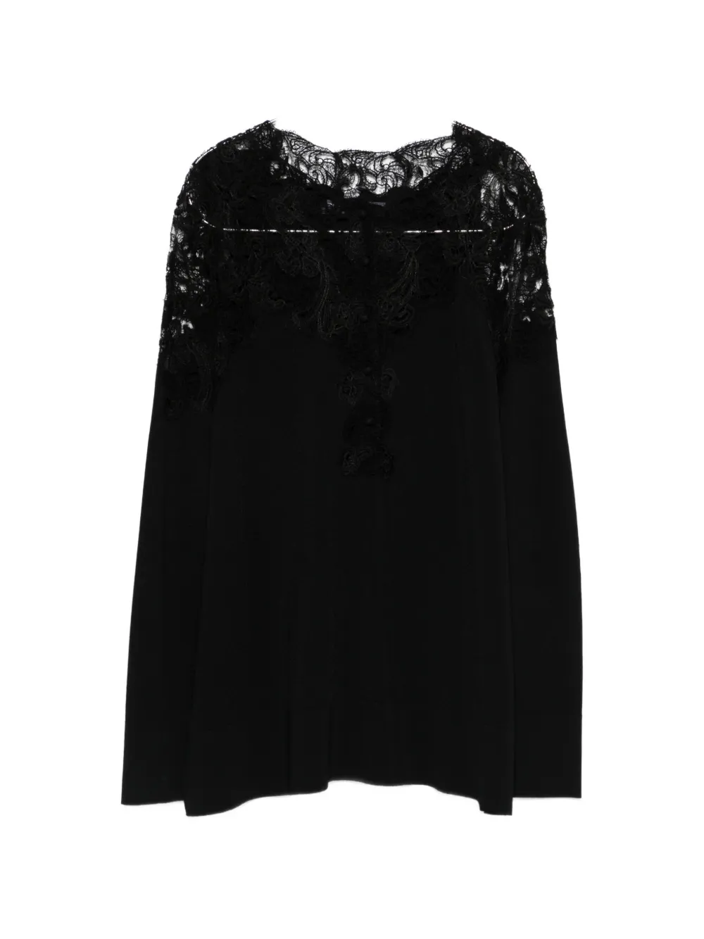 Кружевная блузка Ermanno Scervino, черный
Кружевная блузка Ermanno Scervino, черный